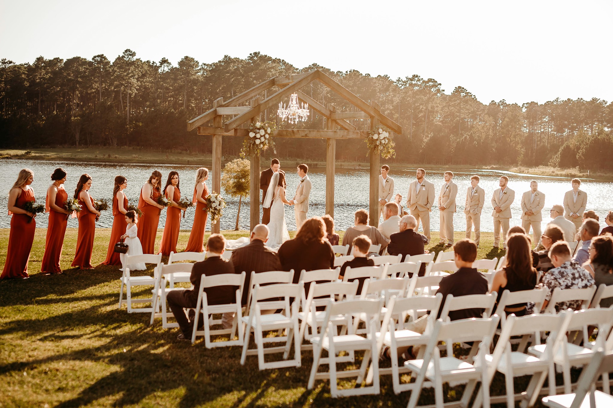 outdoor wedding ceremony