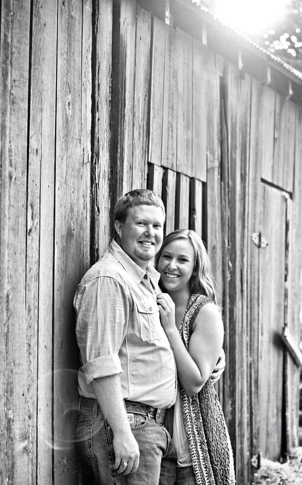 Smiling engaged couple photoshoot 