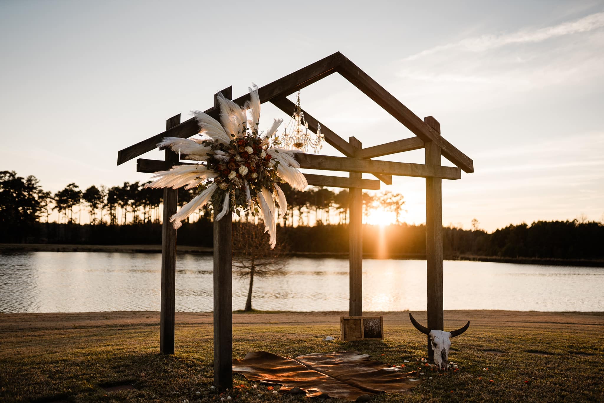 Rustic Outdoor Wedding Arch